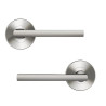 Ensemble sur rosace nickel satiné bdc
