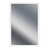 Miroir de salle de bain 60x40 cm arica avec cadre blanc