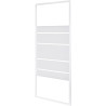 Paroi latérale en verre sérigraphié L.80cm Ep.4 Mm Blanc -  - meilleure qualité