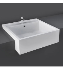 Vasque semi-encastrer NOVA blanc 46cm | Sanifer