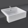 Vasque semi-encastrer NOVA blanc 46cm | Sanifer