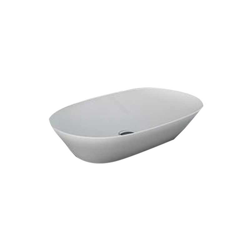 Vasque à poser variant blanc oval 55cm