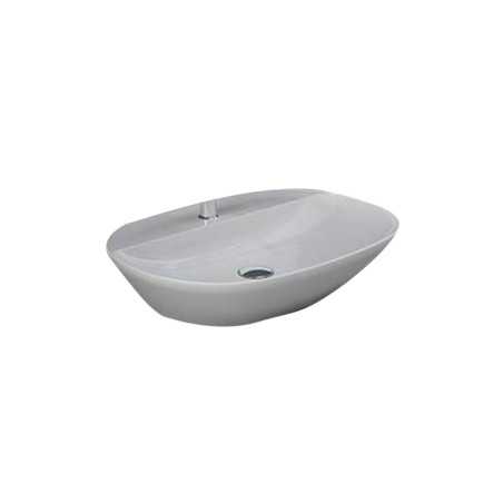 Vasque à poser pré persser variant blanc oval 60cm