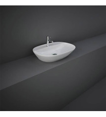 Vasque à poser pré persser variant blanc oval 60cm | Sanifer