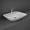 Vasque à poser pré persser variant blanc rectangle 55cm | Sanifer