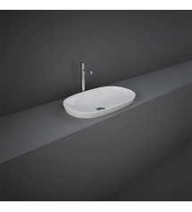 Vasque à poser semi-encastrer variant blanc rectangle 60cm | Sanifer