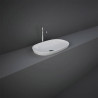 Vasque à poser semi-encastrer variant blanc rectangle 60cm | Sanifer