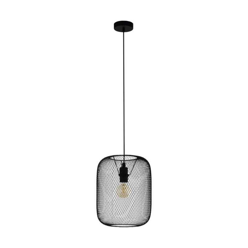 Suspension en acier noir WRINGTON1XE27 60W