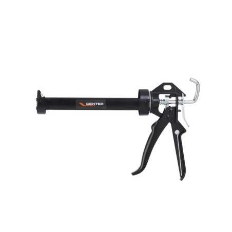 Pistolet cartouche colle/mastic - pointe perçage - acier noir - usage fréquent DEXTER -  - meilleure qualité
