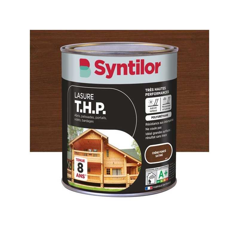 Lasure SYNTILOR THP 8 ans chaîne foncé satiné 1 L