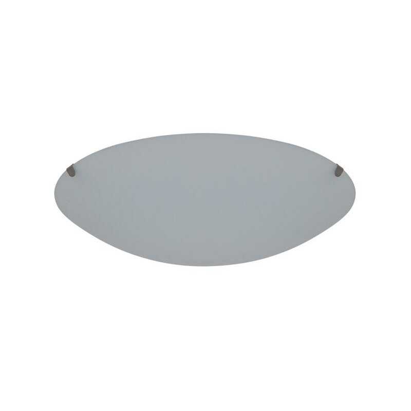 Plafonnier PLUTON E27 diam.25 cm verre blanc