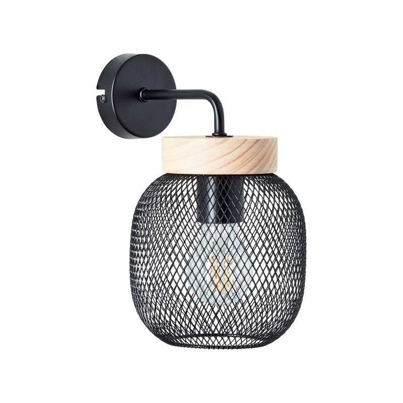 Applique métal noir brilliant Giada 1 Lumière(S)