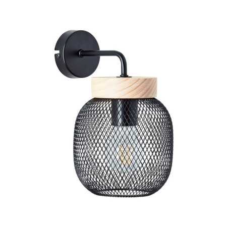 Applique métal noir brilliant Giada 1 Lumière(S)
