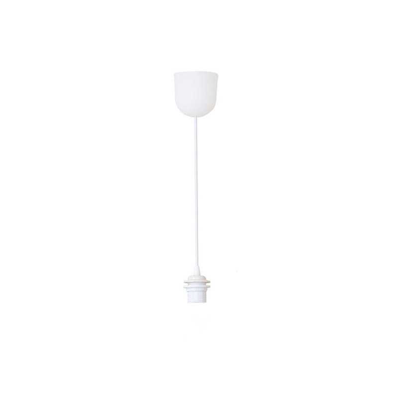 Monture 1 x E27 en plastique July diam. 9.5 cm blanc
