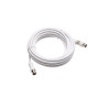 Cordon coaxial 95mm5m femelle-mâle+adaptateur mâle-mâle