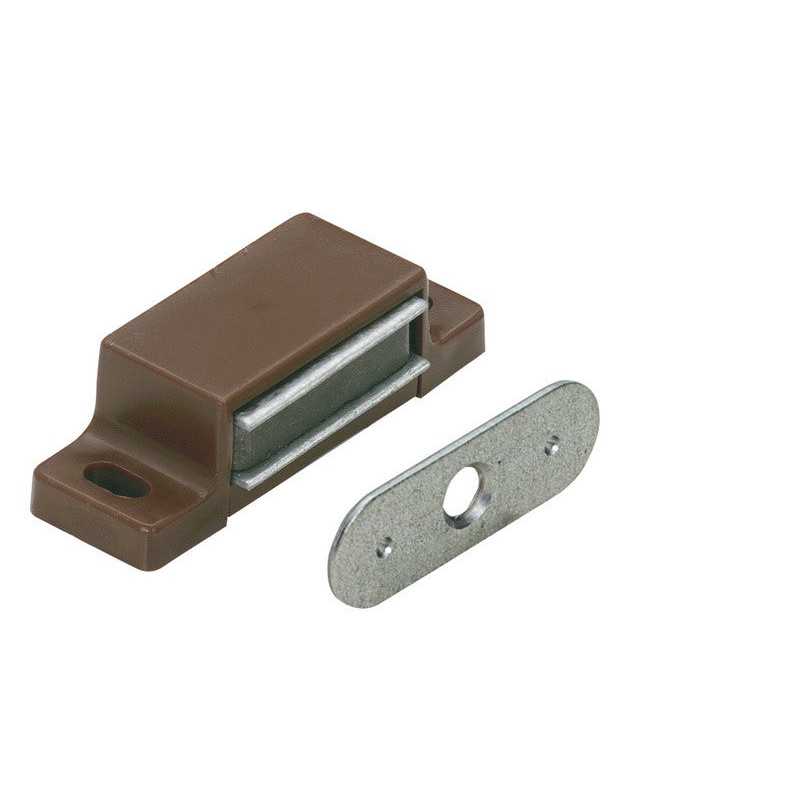 Lot de 10 loqueteaux magnétiques plastiqueL.14.5 X L.45.3 Mm