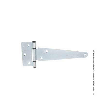 Penture Anglais L400 Axecomposit Zingblc Acier Zingué H.7 X L.44 X P.9.5 Mm