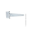 Penture anglaise L300 axe composit en acier zingué H.7 x L.34 x P.9.5 mm blanc