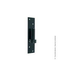 Gond platine bout carre D14 H180Mm Noir Acier Prépeint H.180X Diam.14 Mm