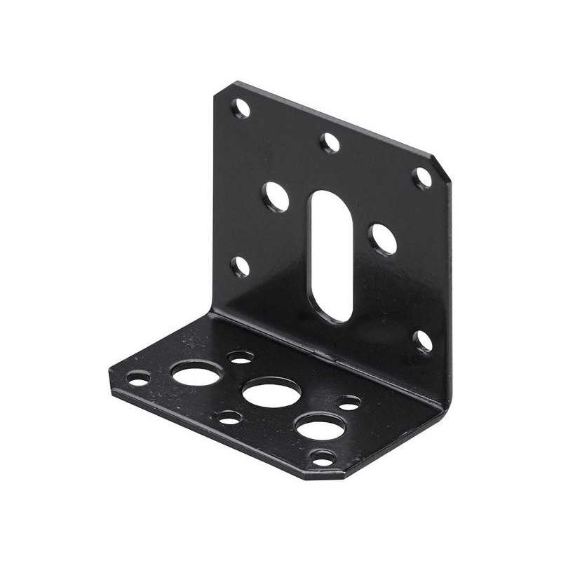 Equerre noirl.38 mm x P.58 cm