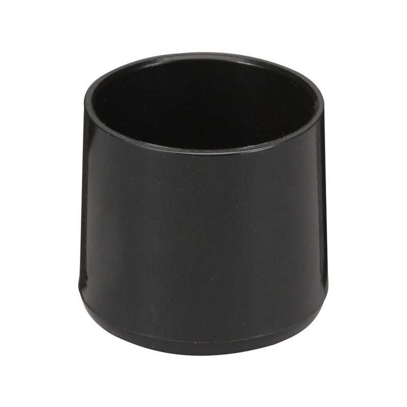 Lot de 4 embouts enveloppant plastique noir 30mm