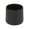 Lot de 4 embouts enveloppant plastique noir 30mm