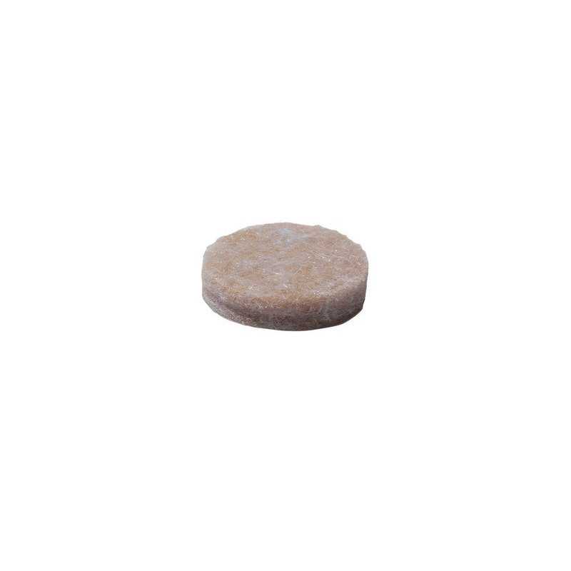 Lot de 16 patins feutre adhésif marron 16mm
