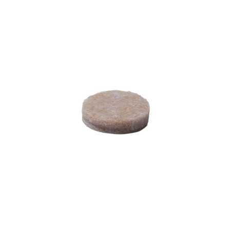 Lot de 16 patins feutre adhésif marron 16mm