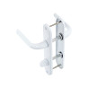 2 poignées de porte Etoile condamnation aluminium entraxe 165 mm