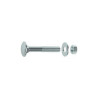 Lot de 2 boulons tête ronde et cou carré acier zinguéL.70 X Diam.8 Mm