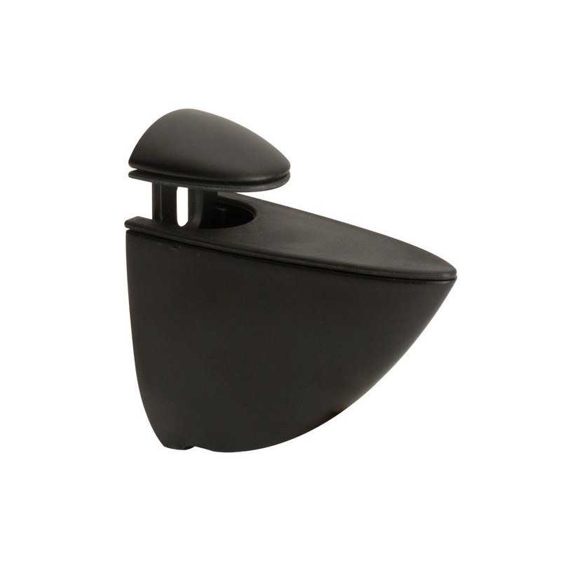 Lot de 2 clips chrome pour table en bois 3-22MM NOIR