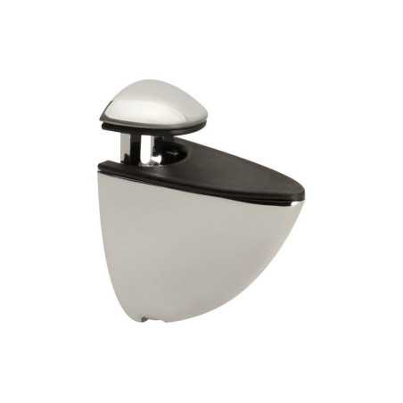 Lot de 2 clips chrome pour table en verre3-6MM