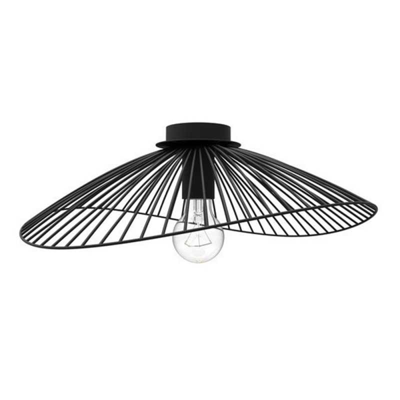 Plafonnier 1xE27 design métal noir SEYNAVE Kasteli D.45 cm
