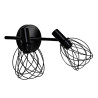 Rampe 2 spots design fer noir mat e14 INSPIRE Merone