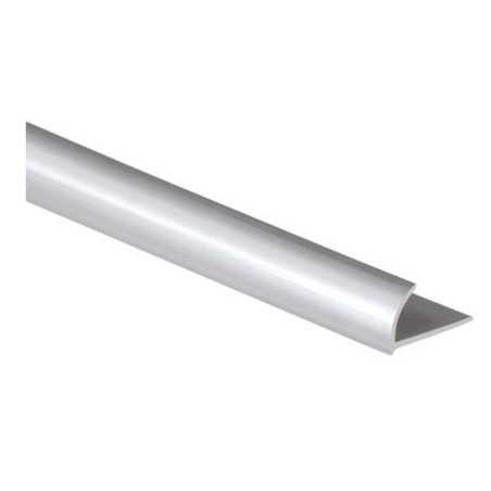 Profil PVC 1/4 rond argenté 10MM - STANDERS - meilleure qualité