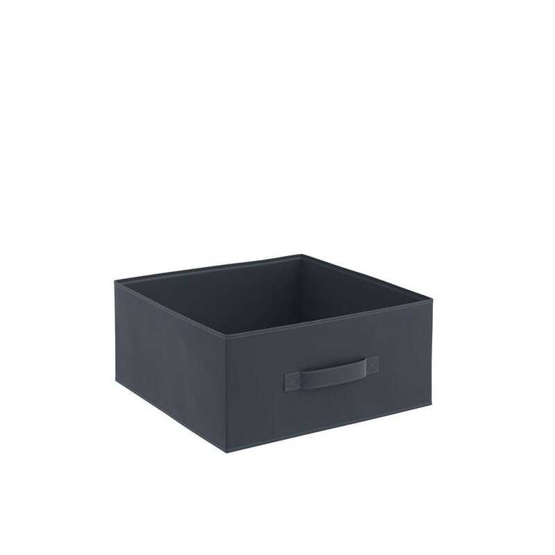 Panier de rangement noir H.14 x l.31 x P.31 cm -  - meilleure qualité