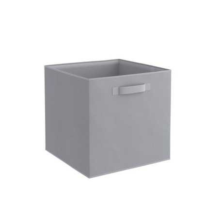 Panier de rangement gris H.31 x l.31 x P.31 cm
