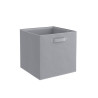 Panier de rangement gris H.31 x l.31 x P.31 cm