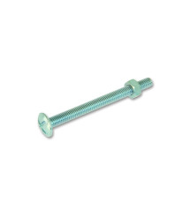 Vis métal poêlier acier Zingué L.40 X Diam.6 Mm