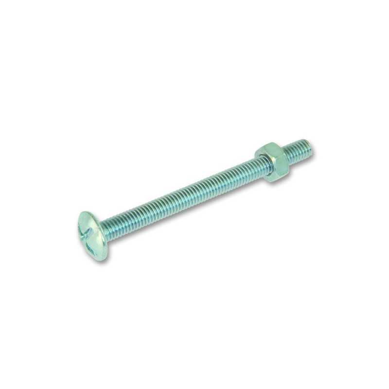Vis métal poêlier acier Zingué L.40 X Diam.6 Mm