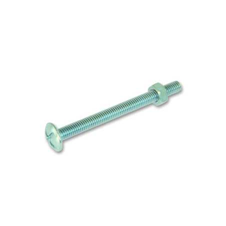 Vis métal poêlier acier Zingué L.40 X Diam.6 Mm