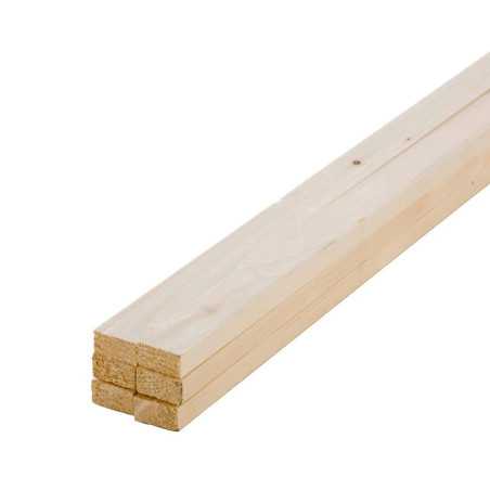 Lot de 6 tasseaux sapin rabot 2000x21m