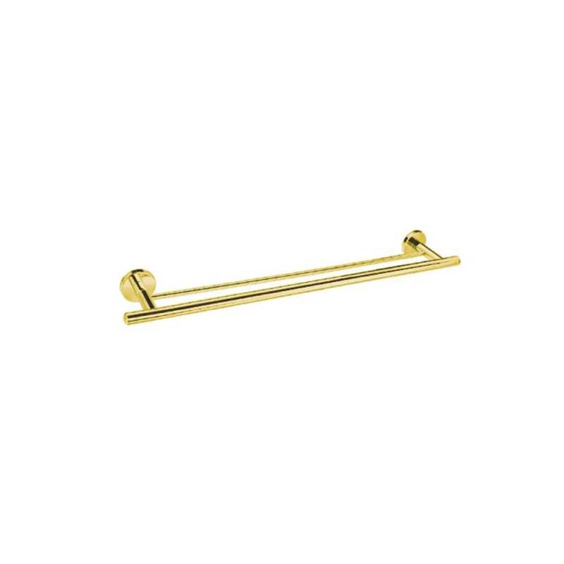 Porte-serviette double calibre doré PVD -  - meilleure qualité