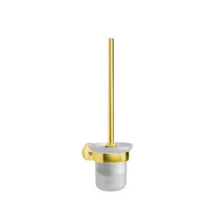 Porte-brosse toilette en verre doré  PVD -  - meilleure qualité