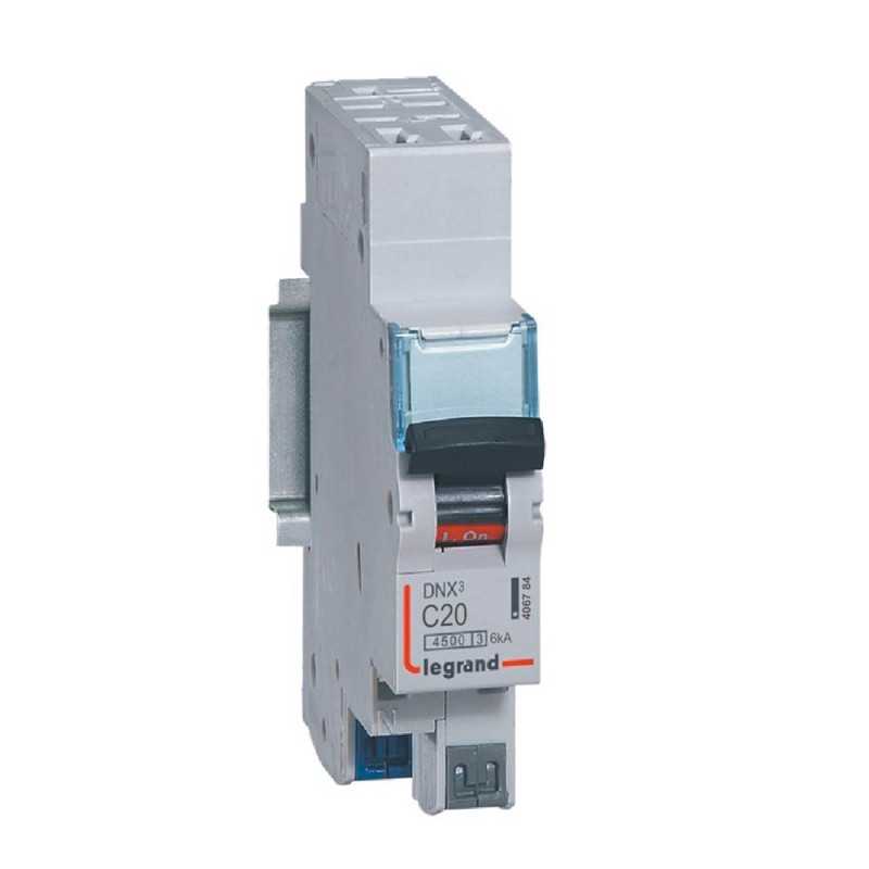 Disjoncteur Dnx3 1p+ngc20 4500a-6ka auto*