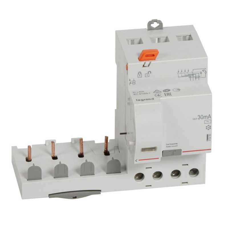 Bloc différentiel DX3 BDA 4P 40A AC 30MA
