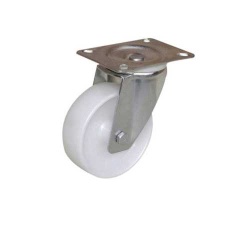 Roulette pivotante à platine Diam.80 Mm
