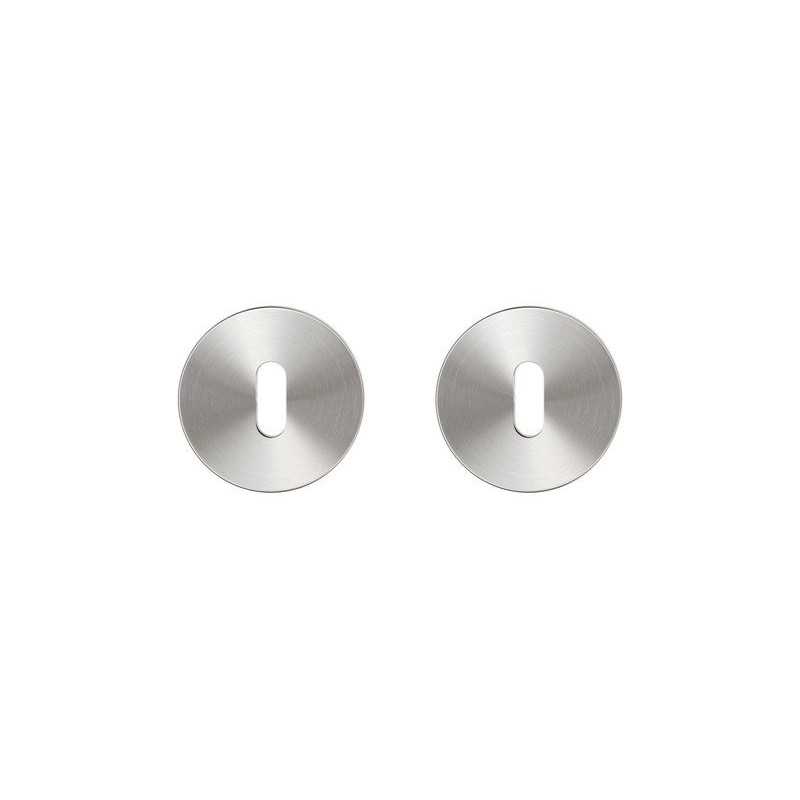 Lot de 2 rosaces L1 INSPIRE nickel satiné trou de clé