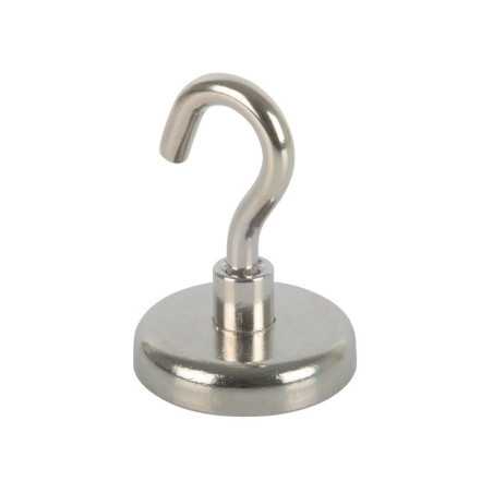 Crochet aimant SUKI diam. 36 mm argent