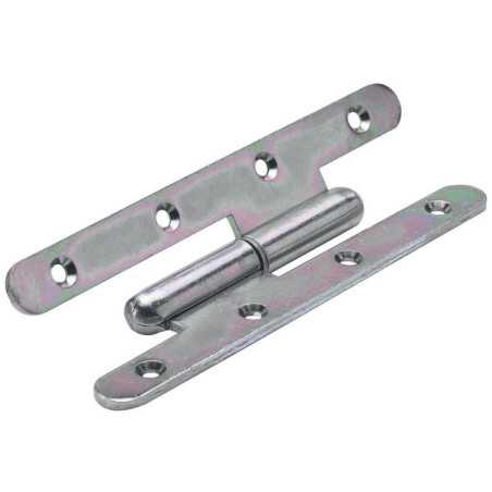 Paumelle inox pour porte Hettich L.140 X L.55 Mm